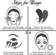 24K Gold Gel Collagen Eye Pads, Crystal Collagen Under Eye Mask for Moisturizing