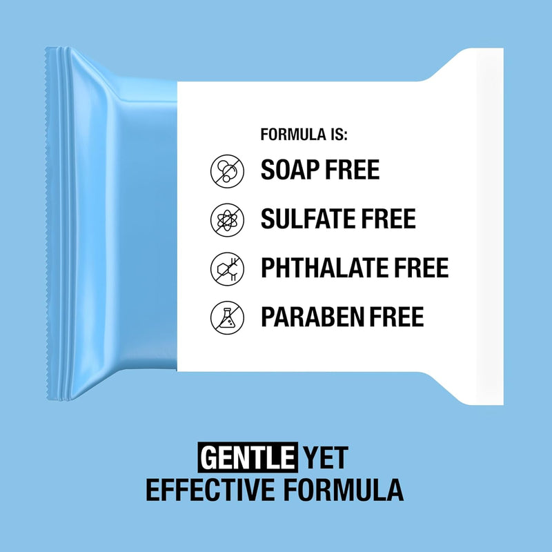 Makeup Remover Wipes, Daily Facial Cleanser Towelettes, Gently Cleanse and Remove Oil