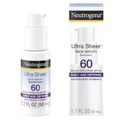 Neutrogena Ultra Sheer Face Sunscreen with Vitamin E & SPF 60