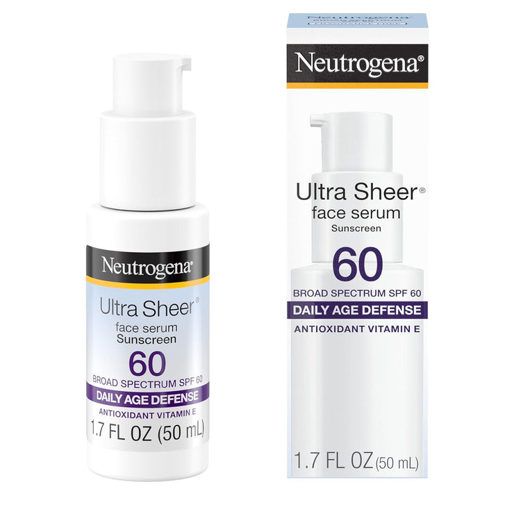 Neutrogena Ultra Sheer Face Sunscreen with Vitamin E & SPF 60