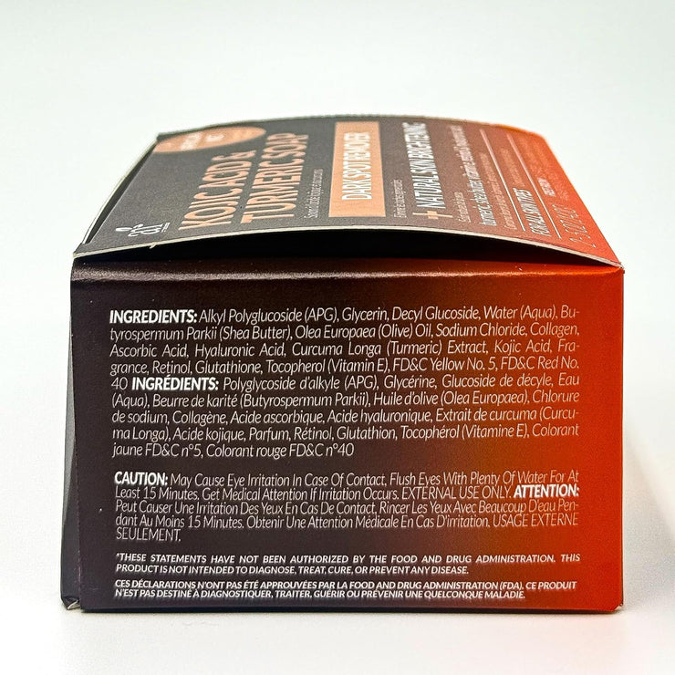 Kojic Acid Brightening Soap + African Exfoliating Net – Fade Dark Spots, Acne Scars & Uneven Skin Tone