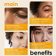 Kojic Acid Brightening Soap + African Exfoliating Net – Fade Dark Spots, Acne Scars & Uneven Skin Tone