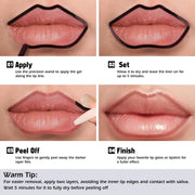 KIMUSE Peel Off Lip Liner Stain, Long Lasting Lip Tint Stain Peel Off, Waterproof, Transfer Proof,