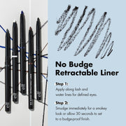 e.l.f. No Budge Retractable Eyeliner, Creamy, Ultra-Pigmented