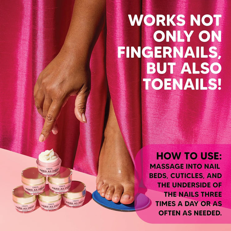 Onyx Professional Hard as Hoof Nail Strengthening Cream, Cherry Almond Scent