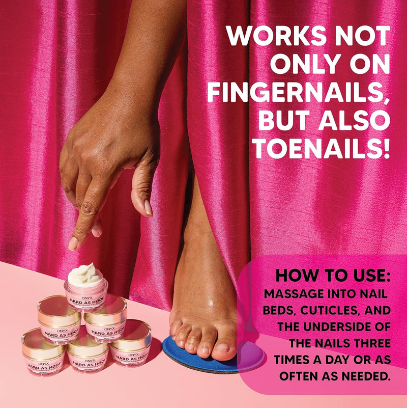 Onyx Professional Hard as Hoof Nail Strengthening Cream, Cherry Almond Scent