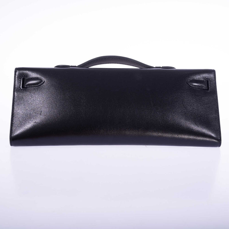 Hermès Kelly Cut So Black Box leather with Black PVD Hardware