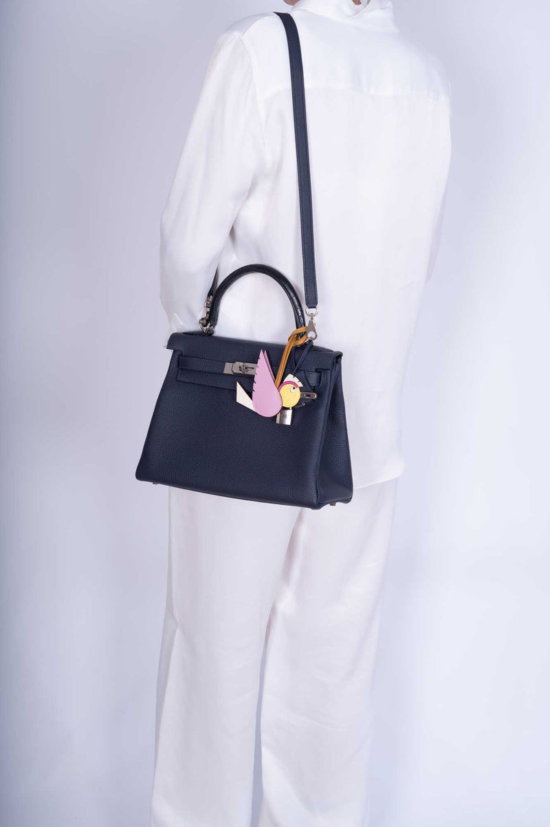 Hermès Kelly Cut So Black Box leather with Black PVD Hardware