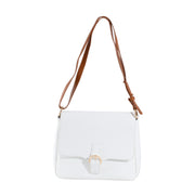 Plain Cross Body Bag-White 2048